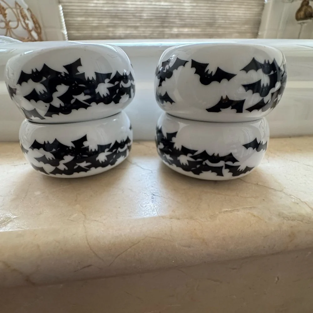 Halloween‎ Set of 4 Bat Tea Light Holders